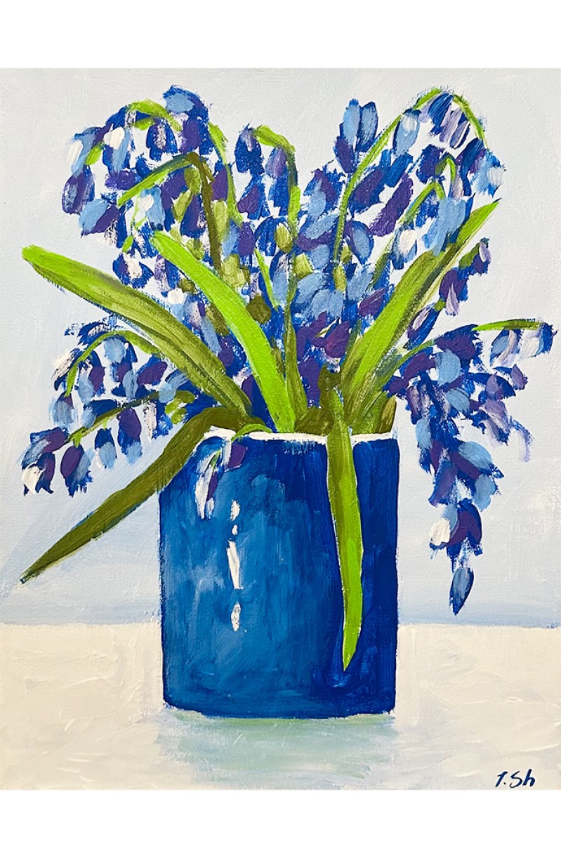 Blue lilies of valley